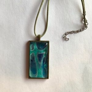 Liquid acrylic necklace